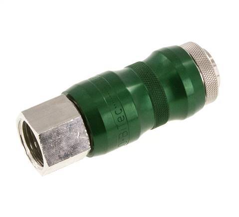 Vernikkeld Messing DN 7.8 Safety Luchtkoppeling Snelkoppeling met Schuifhuls G 1/2 inch Binnendraad