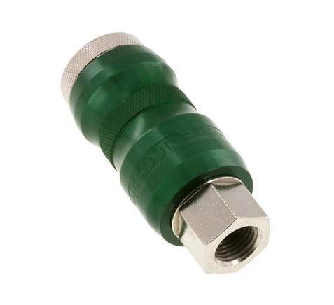 Vernikkeld Messing DN 7.8 Safety Luchtkoppeling Snelkoppeling met Schuifhuls G 1/4 inch Binnendraad