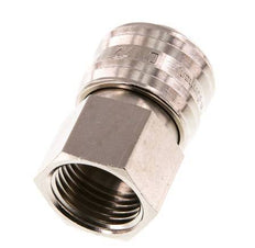 Vernikkeld Messing DN 7.2 (Euro) Luchtkoppeling Snelkoppeling G 1/2 inch Binnendraad Double Shut-Off