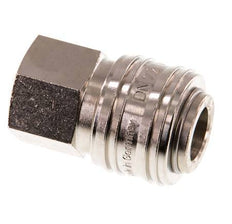 Vernikkeld Messing DN 7.2 (Euro) Luchtkoppeling Snelkoppeling G 1/4 inch Binnendraad Double Shut-Off