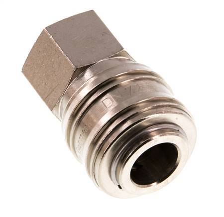 Vernikkeld Messing DN 7.2 (Euro) Luchtkoppeling Snelkoppeling G 3/8 inch Binnendraad Double Shut-Off