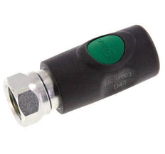 Composite material DN 7.4 Safety Air Coupling Socket with Push Button G 1/2 inch Female