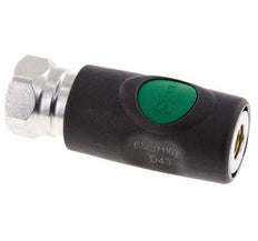 Composite material DN 7.4 Safety Air Coupling Socket with Push Button G 1/2 inch Female