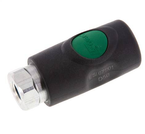 Composiet materiaal DN 7.4 Safety Luchtkoppeling Snelkoppeling met Drukknop G 1/4 inch Binnendraad