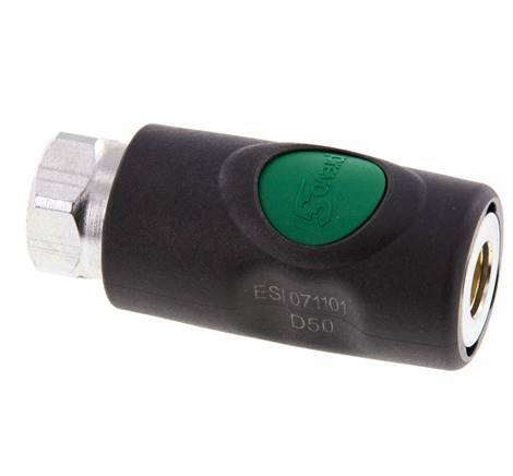 Composiet materiaal DN 7.4 Safety Luchtkoppeling Snelkoppeling met Drukknop G 1/4 inch Binnendraad