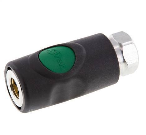 Composiet materiaal DN 7.4 Safety Luchtkoppeling Snelkoppeling met Drukknop G 1/4 inch Binnendraad