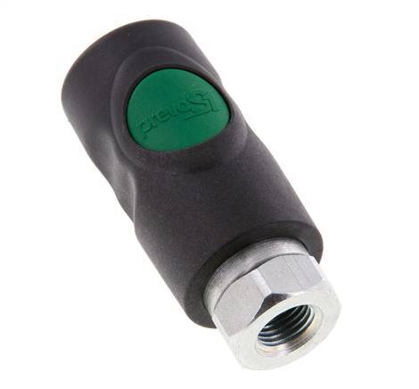 Composiet materiaal DN 7.4 Safety Luchtkoppeling Snelkoppeling met Drukknop G 1/4 inch Binnendraad