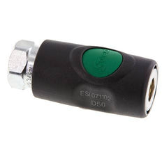 Composiet materiaal DN 7.4 Safety Luchtkoppeling Snelkoppeling met Drukknop G 3/8 inch Binnendraad