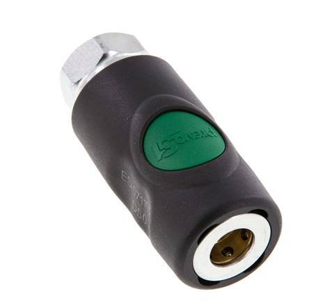 Composiet materiaal DN 7.4 Safety Luchtkoppeling Snelkoppeling met Drukknop G 3/8 inch Binnendraad