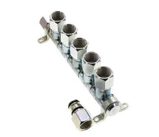 Staal/Messing DN 7.2 (Euro) Luchtkoppeling Snelkoppeling G 1/2 inch Binnendraad 5-weg