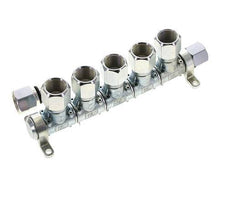 Staal/Messing DN 7.2 (Euro) Luchtkoppeling Snelkoppeling G 1/2 inch Binnendraad 5-weg