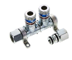 Staal/Messing DN 7.6 (7.2 Euro) Safety Luchtkoppeling Snelkoppeling G 1/2 inch Binnendraad 2-weg