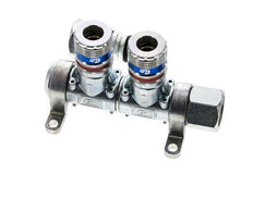 Staal/Messing DN 7.6 (7.2 Euro) Safety Luchtkoppeling Snelkoppeling G 1/2 inch Binnendraad 2-weg