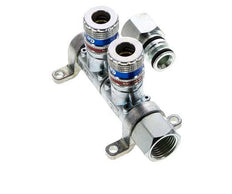 Staal/Messing DN 7.6 (7.2 Euro) Safety Luchtkoppeling Snelkoppeling G 1/2 inch Binnendraad 2-weg