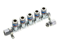 Staal/Messing DN 7.6 (7.2 Euro) Safety Luchtkoppeling Snelkoppeling G 1/2 inch Binnendraad 5-weg