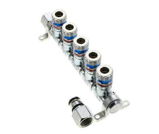 Staal/Messing DN 7.6 (7.2 Euro) Safety Luchtkoppeling Snelkoppeling G 1/2 inch Binnendraad 5-weg