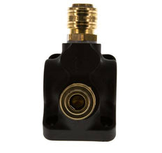 Brass/plastic DN 7.2 (Euro) Luchtkoppeling Snelkoppeling G 3/4 inch Binnendraad Wandmontage 2-weg