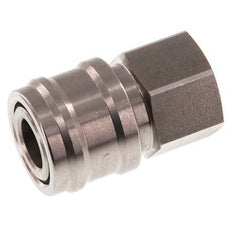 RVS DN 7.2 (Euro) Luchtkoppeling Snelkoppeling G 1/2 inch Binnendraad Double Shut-Off