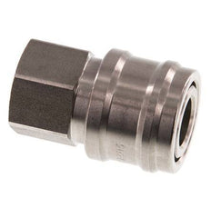 RVS DN 7.2 (Euro) Luchtkoppeling Snelkoppeling G 1/4 inch Binnendraad Double Shut-Off