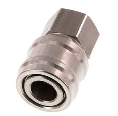 RVS DN 7.2 (Euro) Luchtkoppeling Snelkoppeling G 3/8 inch Binnendraad Double Shut-Off