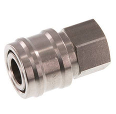 RVS DN 7.2 (Euro) Luchtkoppeling Snelkoppeling G 3/8 inch Binnendraad Double Shut-Off