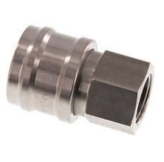RVS DN 7.2 (Euro) Luchtkoppeling Snelkoppeling G 3/8 inch Binnendraad Double Shut-Off