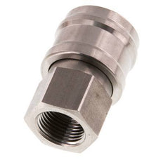 RVS DN 7.2 (Euro) Luchtkoppeling Snelkoppeling G 3/8 inch Binnendraad Double Shut-Off