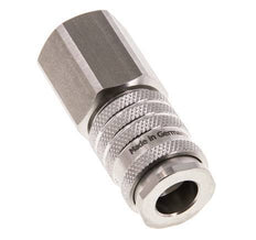 RVS DN 7.8 Luchtkoppeling Snelkoppeling G 1/2 inch Binnendraad Double Shut-Off