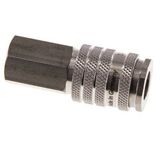 RVS DN 7.8 Luchtkoppeling Snelkoppeling G 3/8 inch Binnendraad Double Shut-Off