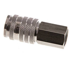 RVS DN 7.8 Luchtkoppeling Snelkoppeling G 3/8 inch Binnendraad Double Shut-Off