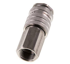 RVS DN 7.8 Luchtkoppeling Snelkoppeling G 3/8 inch Binnendraad Double Shut-Off