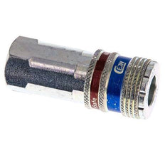 Steel/brass DN 7.6 (7.2 Euro) Safety Air Coupling Socket G 1/4 inch Female