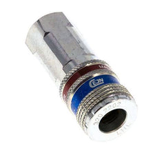 Steel/brass DN 7.6 (7.2 Euro) Safety Air Coupling Socket G 1/4 inch Female
