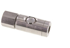 RVS 316L DN 7.4 Safety Luchtkoppeling Snelkoppeling met Drukknop G 1/2 inch Binnendraad