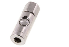 RVS 316L DN 7.4 Safety Luchtkoppeling Snelkoppeling met Drukknop G 1/2 inch Binnendraad