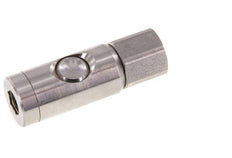 RVS 316L DN 7.4 Safety Luchtkoppeling Snelkoppeling met Drukknop G 1/2 inch Binnendraad