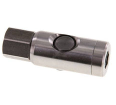 RVS 316L DN 7.4 Safety Luchtkoppeling Snelkoppeling met Drukknop G 3/8 inch Binnendraad