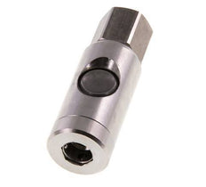 RVS 316L DN 7.4 Safety Luchtkoppeling Snelkoppeling met Drukknop G 3/8 inch Binnendraad