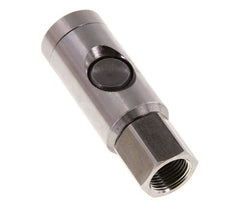 RVS 316L DN 7.4 Safety Luchtkoppeling Snelkoppeling met Drukknop G 3/8 inch Binnendraad
