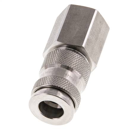 RVS 316L DN 7.8 Luchtkoppeling Snelkoppeling G 1/2 inch Binnendraad Double Shut-Off