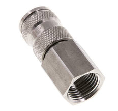 RVS 316L DN 7.8 Luchtkoppeling Snelkoppeling G 1/2 inch Binnendraad Double Shut-Off