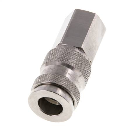 RVS 316L DN 7.8 Luchtkoppeling Snelkoppeling G 1/4 inch Binnendraad Double Shut-Off