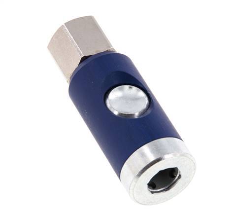 Gehard staal DN 7.4 Safety Luchtkoppeling Snelkoppeling met Drukknop G 1/4 inch Binnendraad