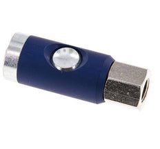 Gehard staal DN 7.4 Safety Luchtkoppeling Snelkoppeling met Drukknop G 1/4 inch Binnendraad