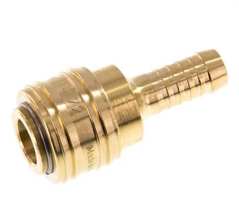 Messing DN 7.2 (Euro) Luchtkoppeling Snelkoppeling 10 mm Slangpilaar