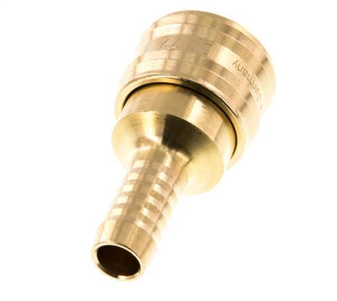 Messing DN 7.2 (Euro) Luchtkoppeling Snelkoppeling 10 mm Slangpilaar