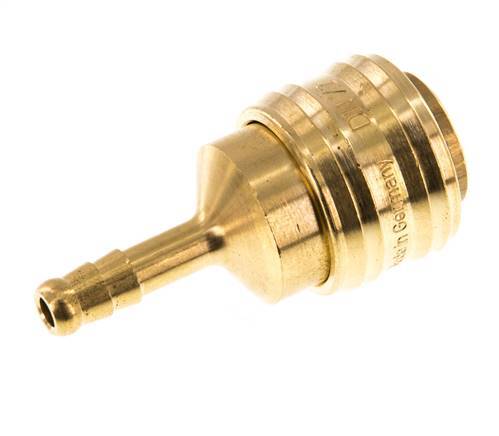 Brass DN 7.2 (Euro) Air Coupling Socket 6 mm Hose Pillar