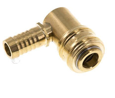Messing DN 7.2 (Euro) Luchtkoppeling Snelkoppeling 13 mm Slangpilaar 90-deg