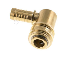Messing DN 7.2 (Euro) Luchtkoppeling Snelkoppeling 13 mm Slangpilaar 90-deg