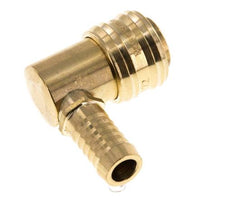 Messing DN 7.2 (Euro) Luchtkoppeling Snelkoppeling 13 mm Slangpilaar 90-deg